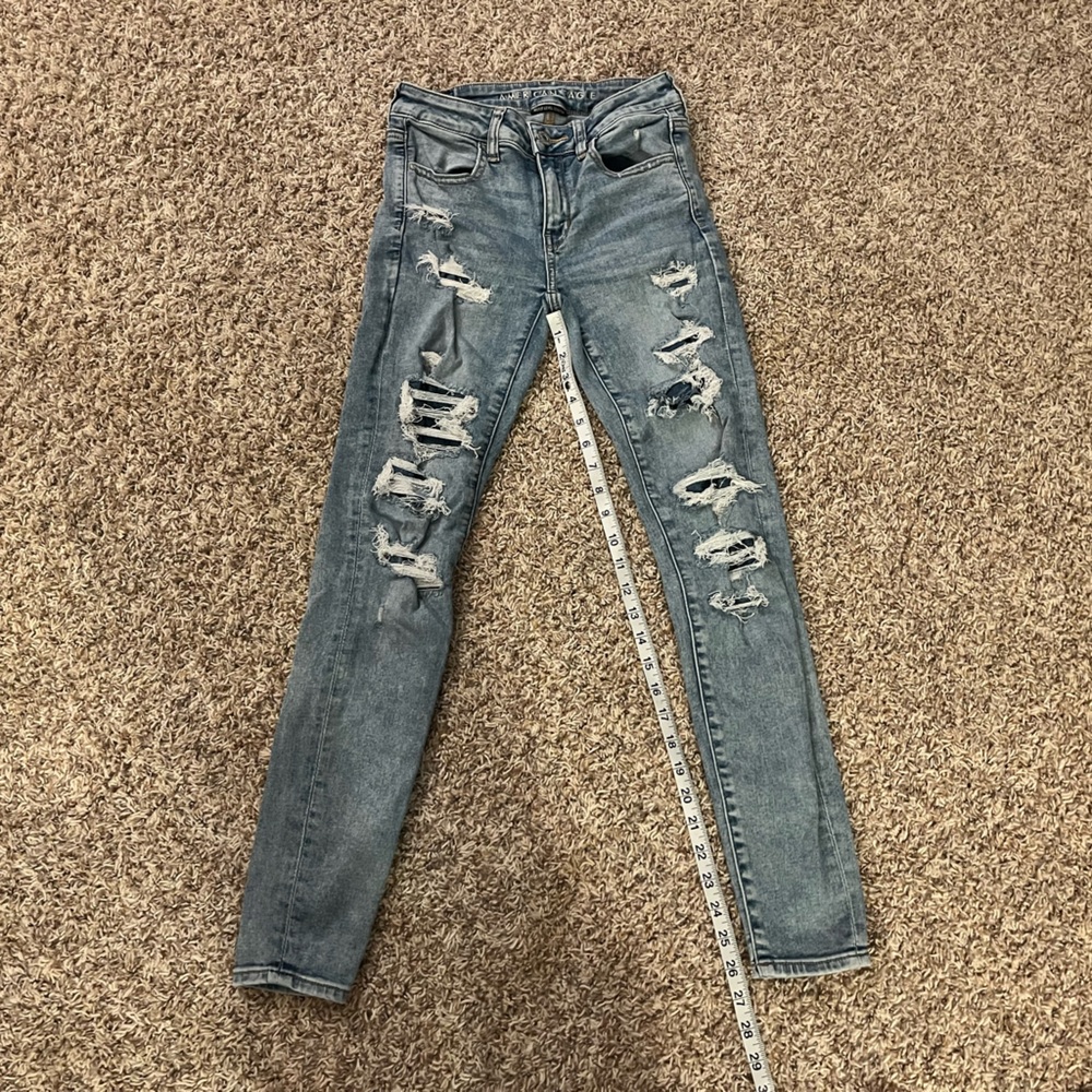 American Eagle size 2 regular destroyed jeans